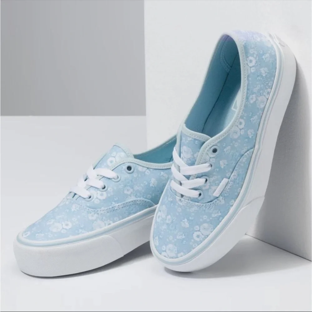 Vans Authentic Platform 2.0 Tonal Floral Canvas Sneaker Size 6.5‎ Women