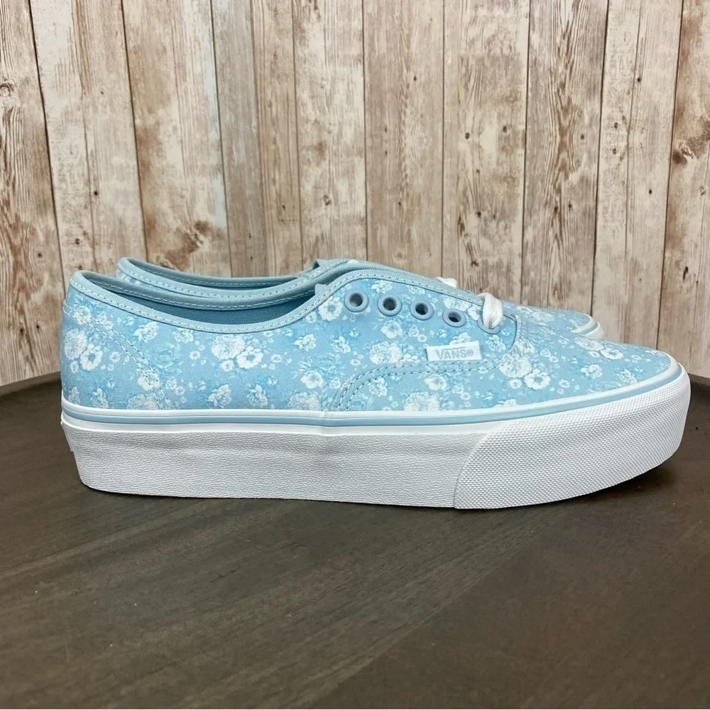Vans Authentic Platform 2.0 Tonal Floral Canvas Sneaker Size 6.5‎ Women