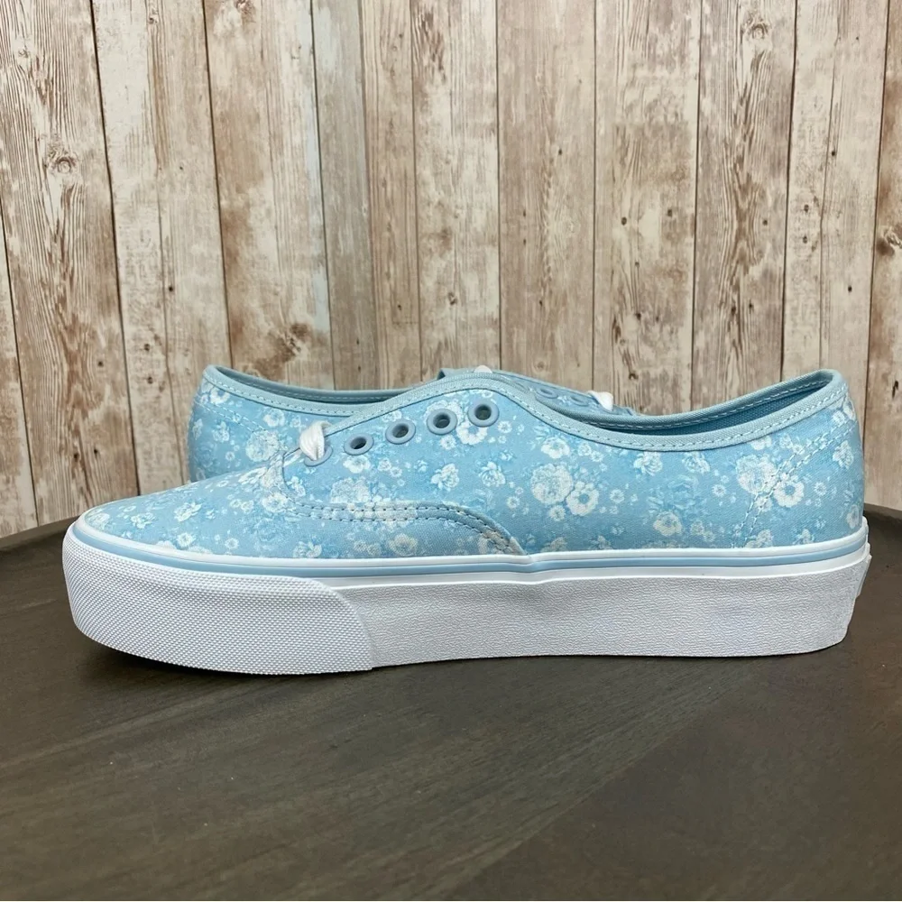 Vans Authentic Platform 2.0 Tonal Floral Canvas Sneaker Size 6.5‎ Women