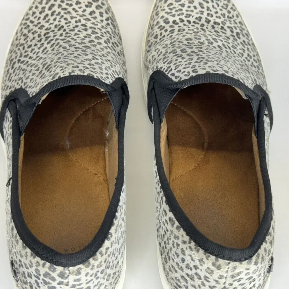 Nurse Mates Adela Womens Shoes Size 7 M Leopard Print‎ Slip Resistant Slip On