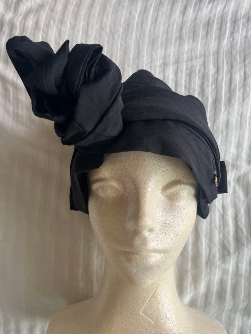 【BAREN SCARF HAT】 Baren Scarf Hat - Black