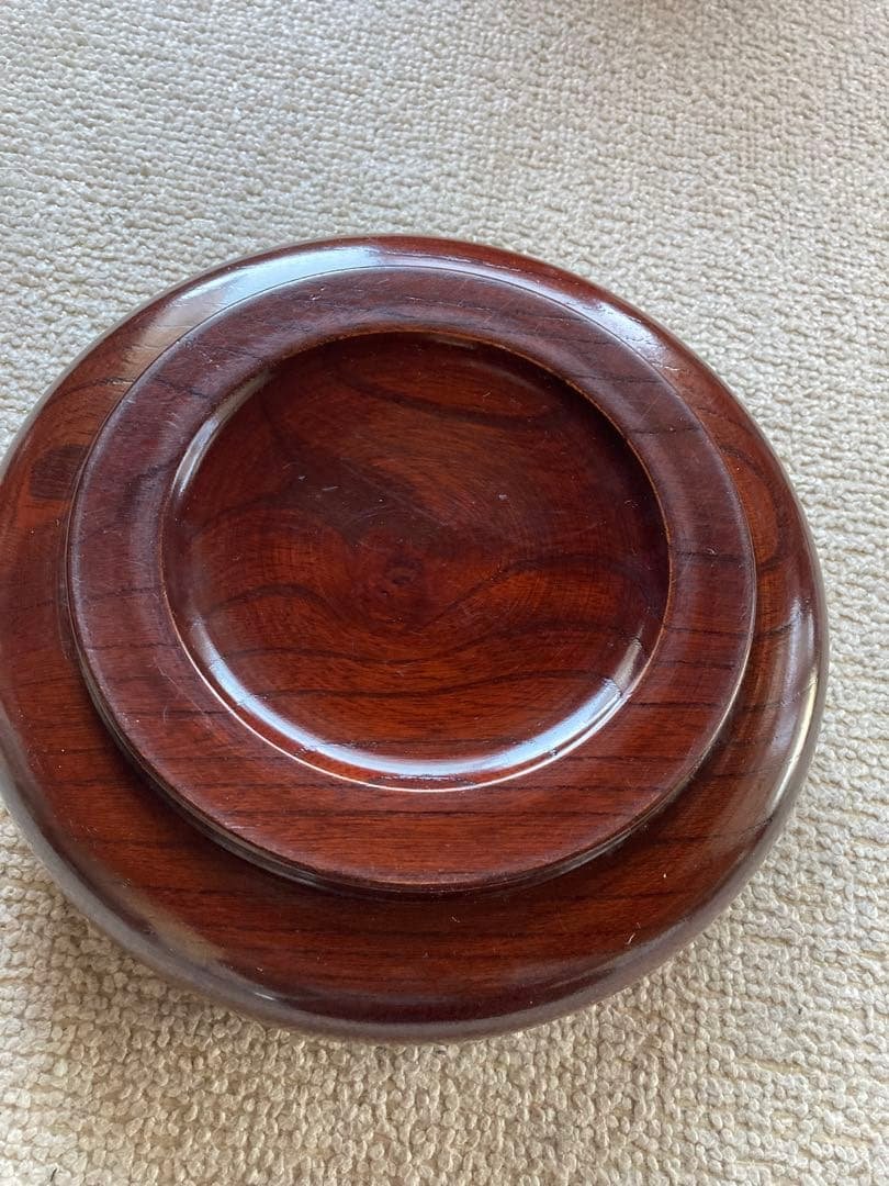 Confectionery bowl, single carving, dark brown, for Marche small item storage, kitchen